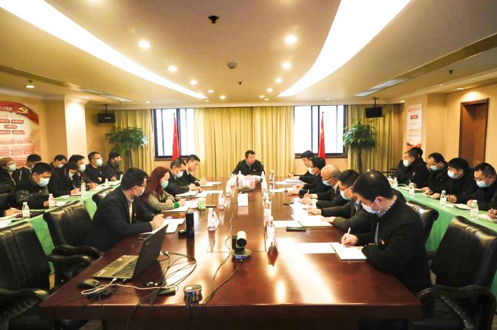 集团领导赴Z6人生就是博创新公司宣讲党的十九届五中全会、省委十一届八次全会精神