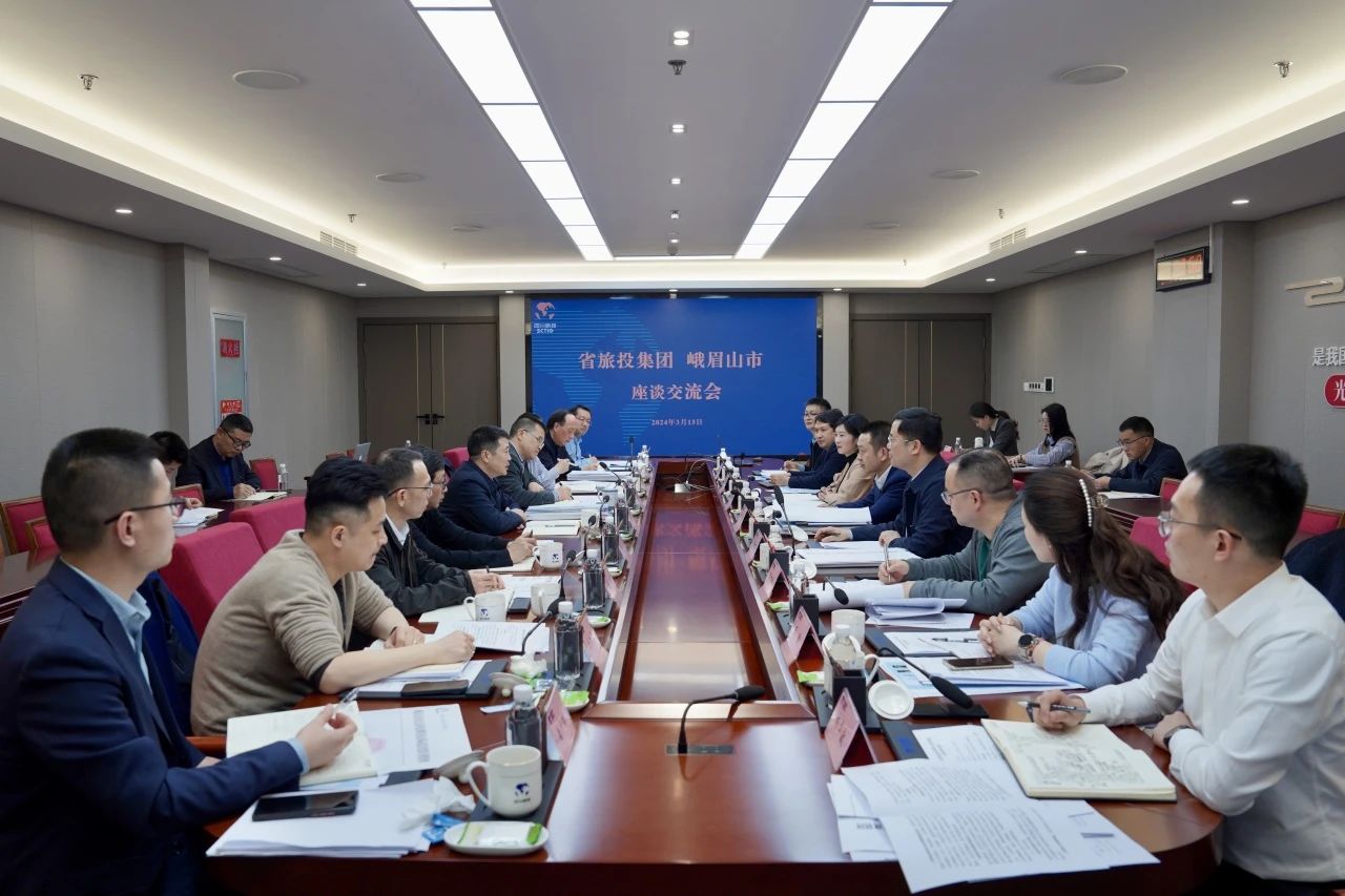 省Z6人生就是博集团与峨眉山市委市政府举行座谈交流会